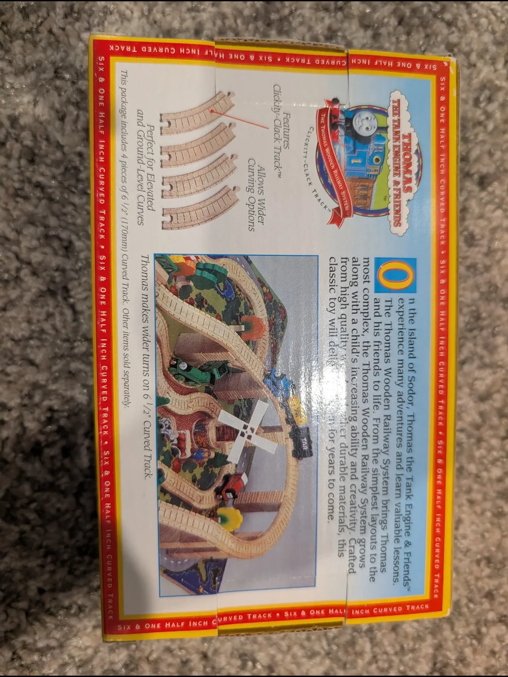 Thomas The Tank Engine & Friends Wooden Curved Track (6½
